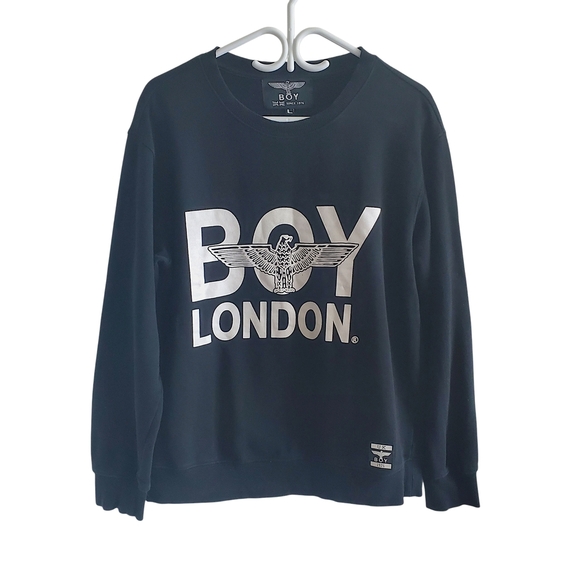 BOY London Black Logo Sweatshirt Men L - Picture 1 of 10